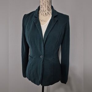 Maurices Emerald Green Women's Suit Jacket One Button Coat S